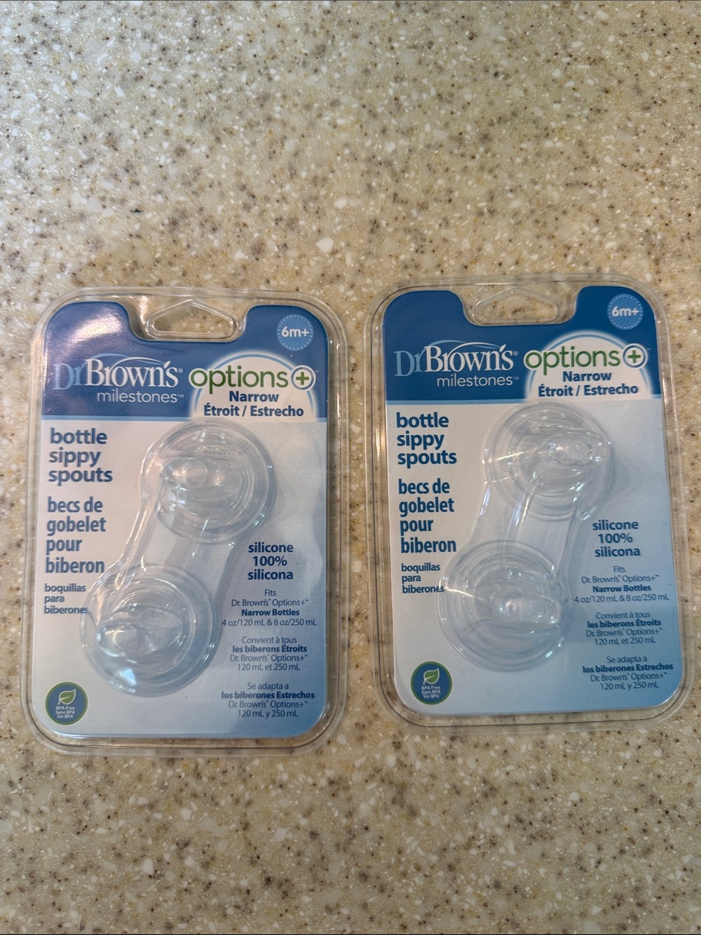 NWT Dr. Brown Milestone Baby Bottle Sippy Spouts